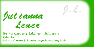 julianna lener business card